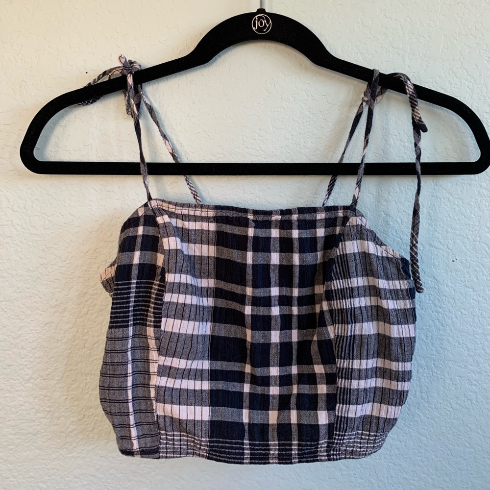 Urban Outfitters plaid crop top